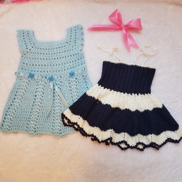 hanmade Other - crochet knit baby dress